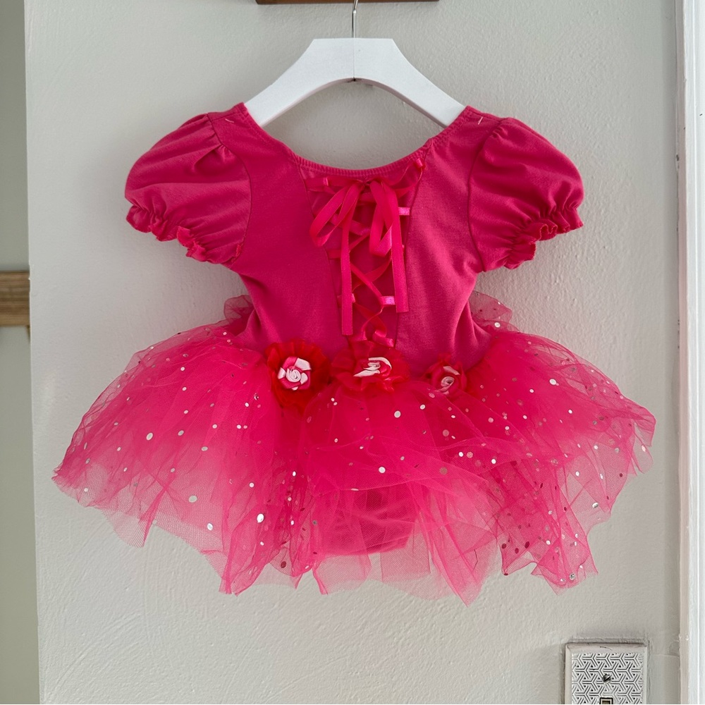 Princess Expressions pink tutu onesie sz: 12-24M